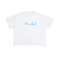 Wolf Torn Oversized T-Shirt White