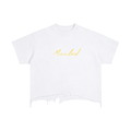 Bear Torn Oversized T-Shirt White
