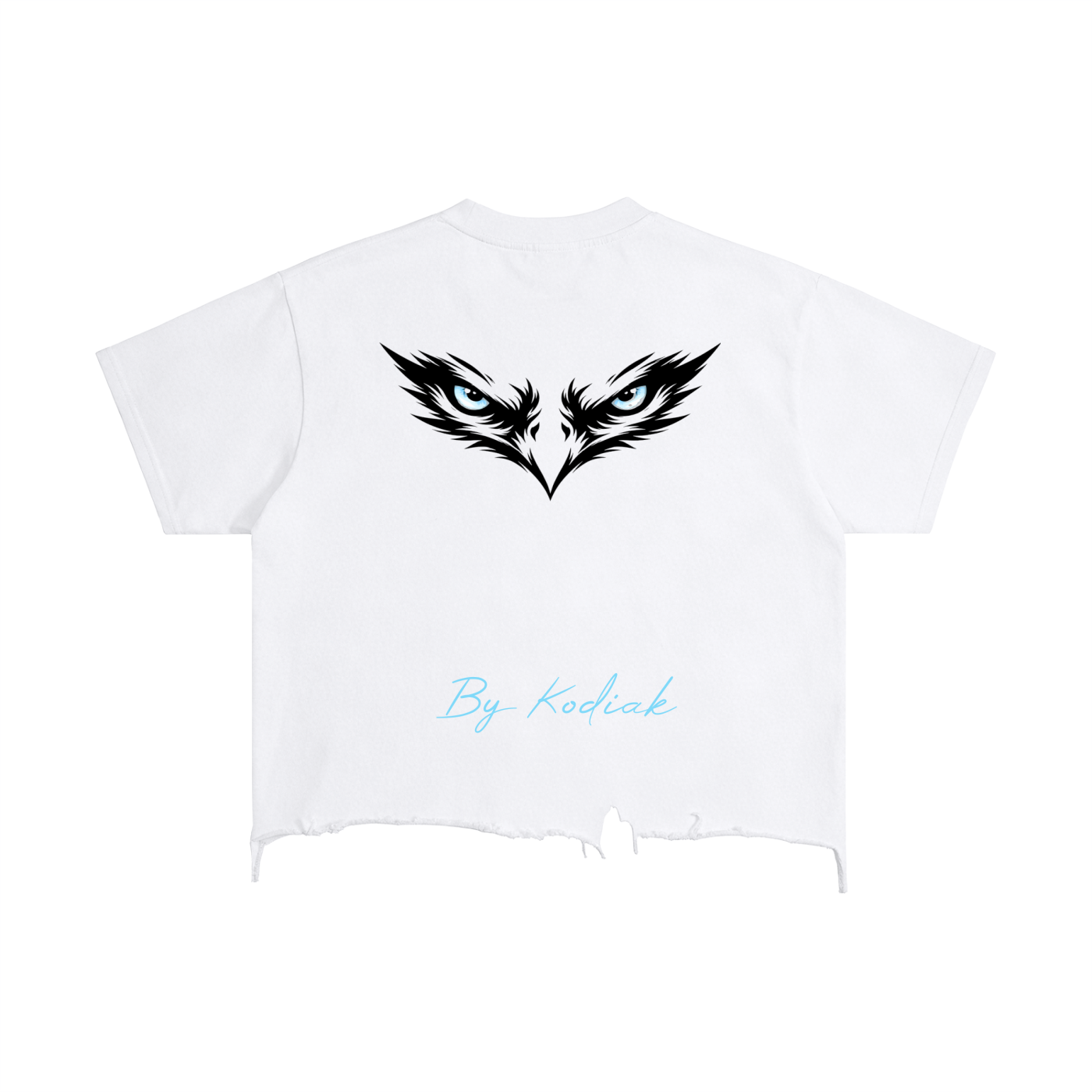 Eagle Torn Oversized T-Shirt White